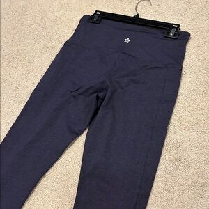 Tuff Athletic 3/4 Capri Leggings Dark Purple Medium